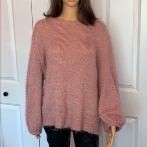 A New Day Fuzzy Crew Neck Sweater